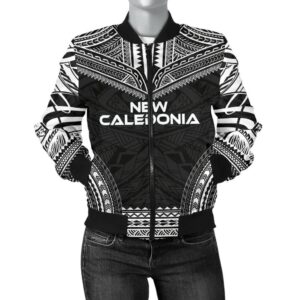 New Caledonia Polynesian Chief Women'S Bomber Jacket - Black Version - Bn10 Bomber Jacket