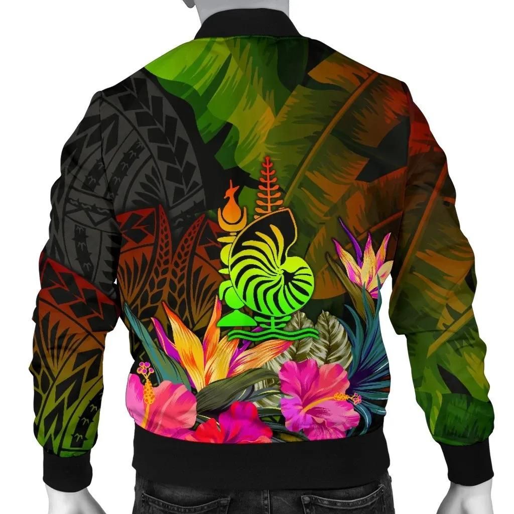 New-Caledonia-Polynesian-Mens-Bomber-Jacket-Hibiscus-and-Banana-Leaves-BN15-Bomber-Jacket-1
