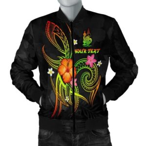 New Caledonia Polynesian Personalised Men's Bomber Jacket - Legend of New Caledonia (Reggae) - BN15 Bomber Jacket