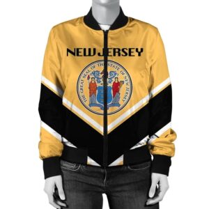 New Hampshire Coat Of Arms Women Bomber Jacket Lucian Style JW5 Bomber Jacket