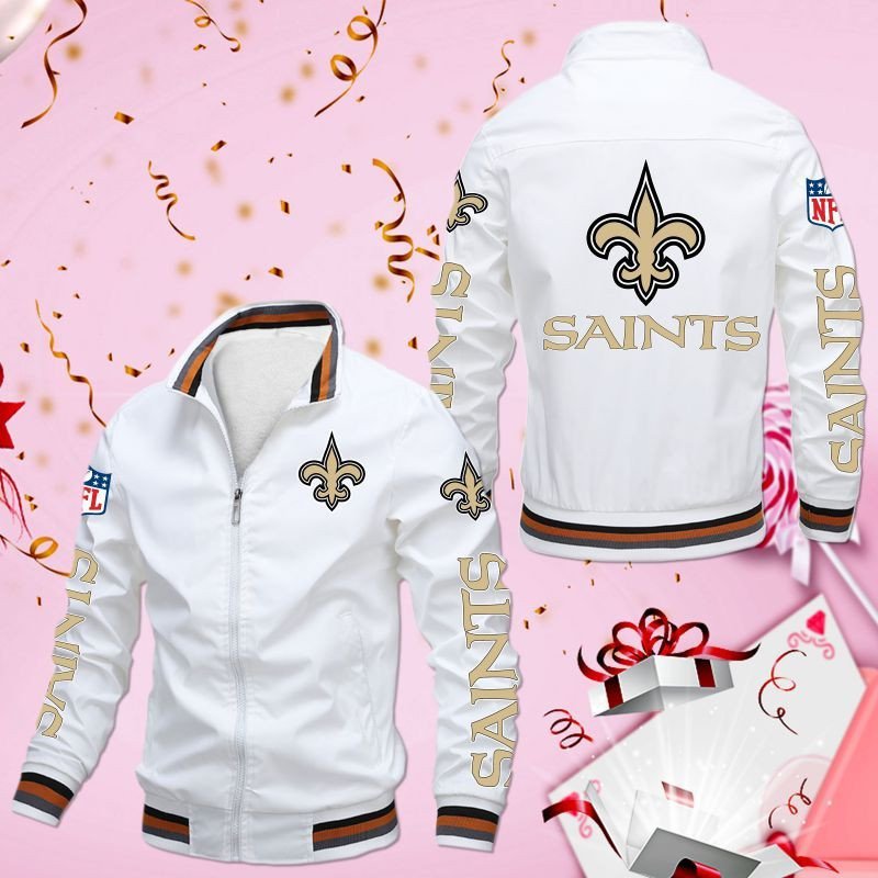 New Orleans Saints 3D Bomber Jacket New Orleans Saints 3D Bomber Jacket