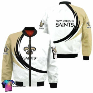 New Orleans Saints All Over Printed Bomber Jacket