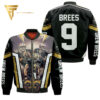 New Orleans Saints Drew Brees Full Printing Bomber Jacket