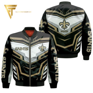 New Orleans Saints Football Team Full Printing Bomber Jacket