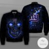 New York Giants Lava Skull Full Print Bomber Jacket