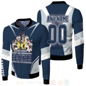 New York Yankees 120Th Anniversary Legends Signature Personalized 3D Bomber Jacket