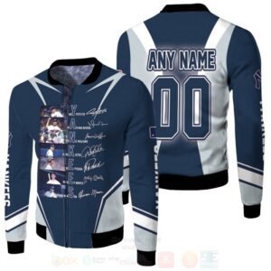 New York Yankees Andy Pettitte Mickey Mantle Mlb Signed Personalized 3D Bomber Jacket