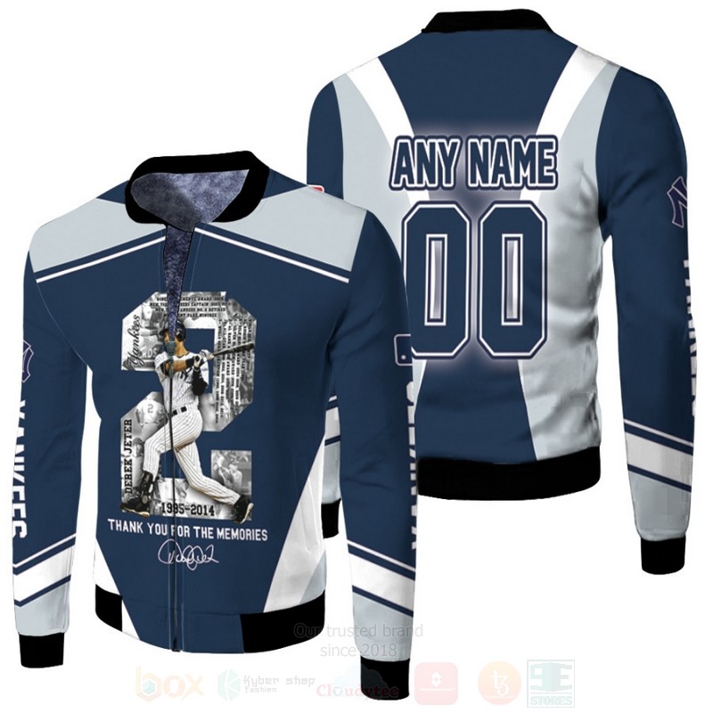 New York Yankees Derek Jeter 2 Personalized 3D Bomber Jacket New York Yankees Derek Jeter 2 Personalized 3D Bomber Jacket