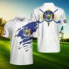 New York flag golfer polo shirt