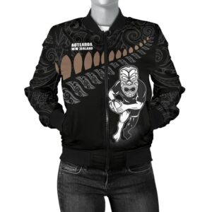 New Zealand Bomber Rugby Warrior Women A11 Bomber Jacket