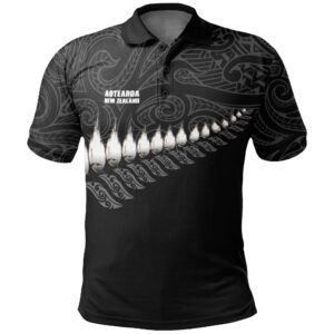 New Zealand Polo Shirt Rugby Silver Fern A11