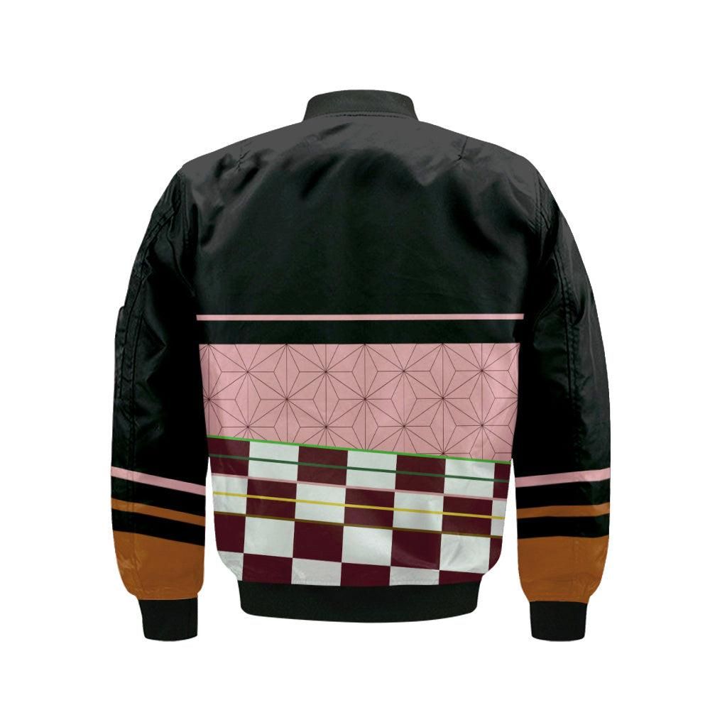 Nezuko-Kamado-Bomber-Jacket-Custom-KNY-Cosplay-Costumes-Bomber-Jacket-1