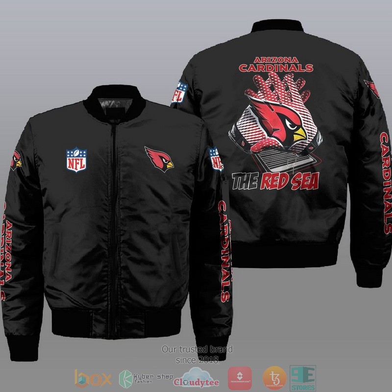 Nfl Arizona Cardinals The Sea Red Bomber Jacket Nfl Arizona Cardinals The Sea Red Bomber Jacket