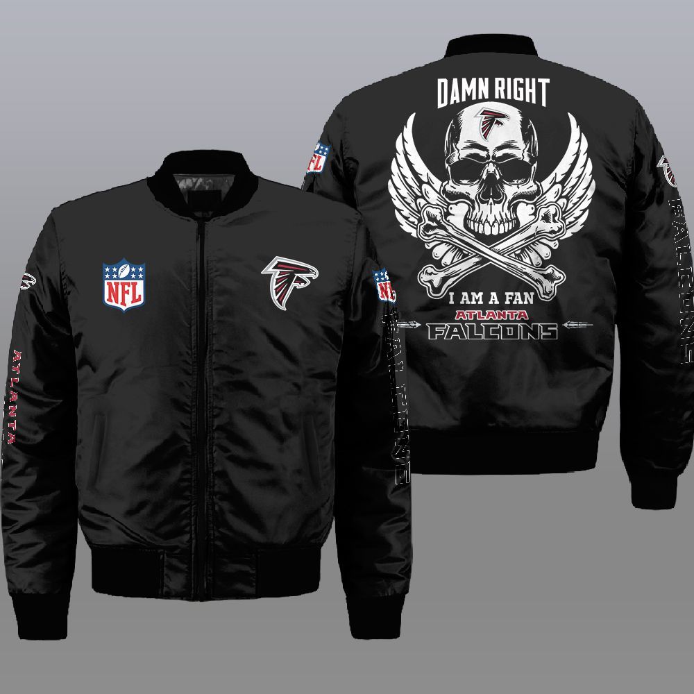 Nfl Atlanta Falcons Wings Skull 3D Bomber Jacket Nfl Atlanta Falcons Wings Skull 3D Bomber Jacket