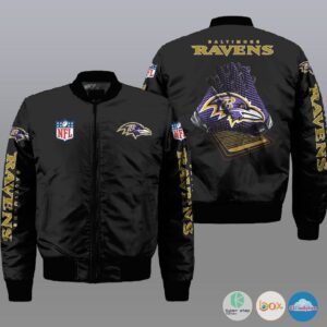 Nfl Baltimore Ravens 3D Bomber Jacket