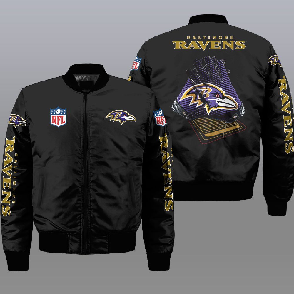 Nfl Baltimore Ravens 3D Bomber Jacket 2 Nfl Baltimore Ravens 3D Bomber Jacket 2