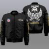 Nfl Baltimore Ravens Wings Skull 3D Bomber Jacket