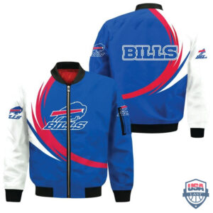 Nfl Buffalo Bills Curve Design Bomber Jacket