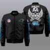 Nfl Carolina Panthers Wings Skull 3D Bomber Jacket