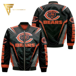 Nfl Chicago Bears Full Print Bomber Jacket