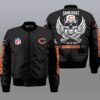 Nfl Chicago Bears Wings Skull 3D Bomber Jacket