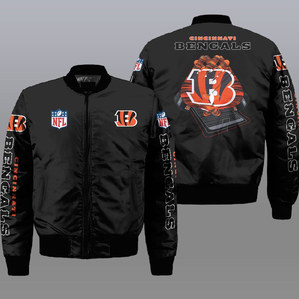 Nfl Cincinnati Bengals 3D Bomber Jacket Nfl Cincinnati Bengals 3D Bomber Jacket