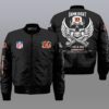Nfl Cincinnati Bengals Wings Skull 3D Bomber Jacket