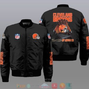 Nfl Cleveland Browns Hardland Of America Bomber Jacket