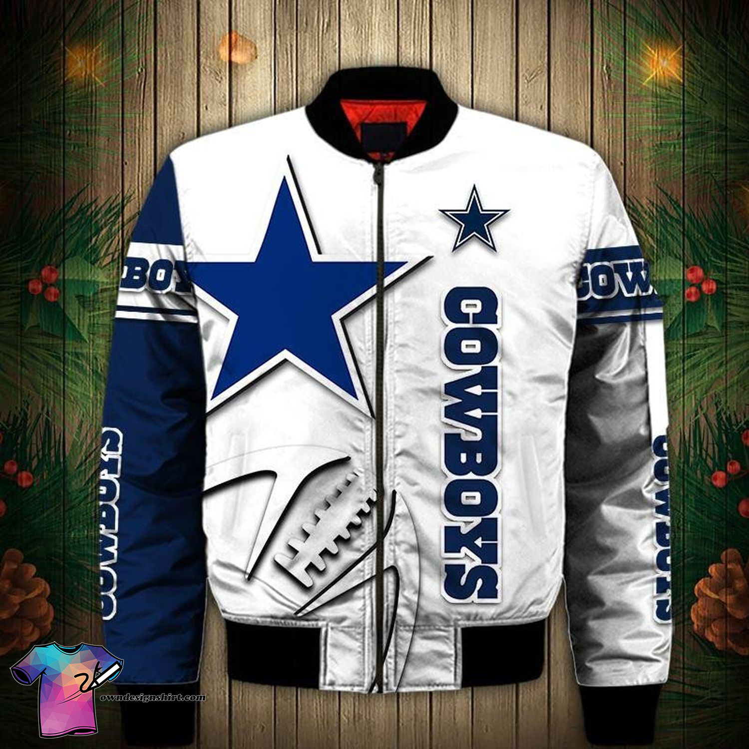 Nfl Dallas Cowboys All Over Printed Bomber Jacket Nfl Dallas Cowboys All Over Printed Bomber Jacket