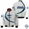 Nfl Dallas Cowboys Curve Design Bomber Jacket