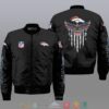Nfl Denver Broncos Eagle Thin Line Flag Bomber Jacket
