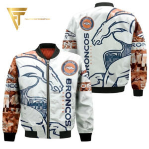 Nfl Denver Broncos Full Print Bomber Jacket