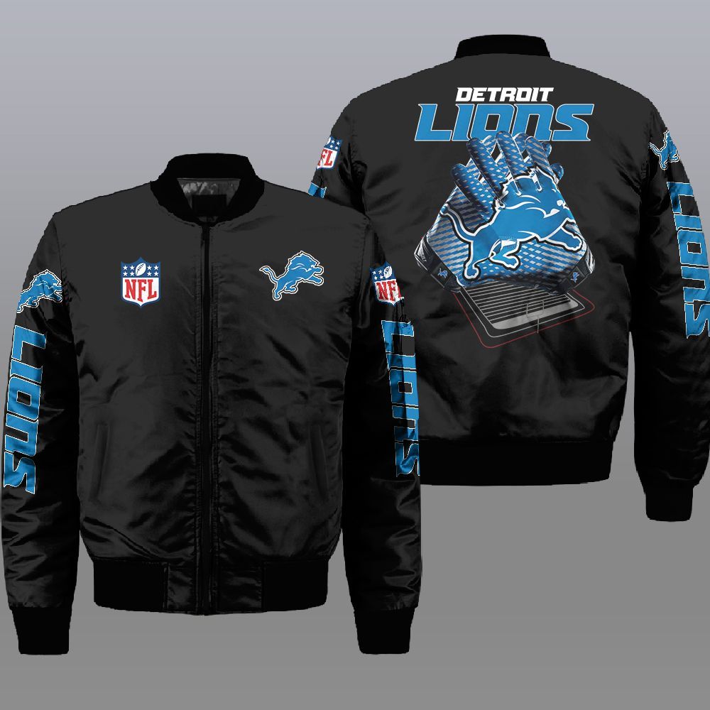 Nfl Detroit Lions 3D Bomber Jacket Nfl Detroit Lions 3D Bomber Jacket