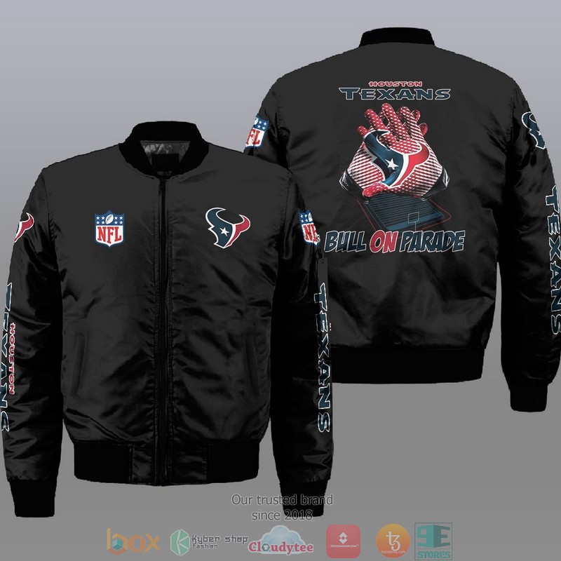 Nfl Houston Texans Bull On Parade Bomber Jacket Nfl Houston Texans Bull On Parade Bomber Jacket