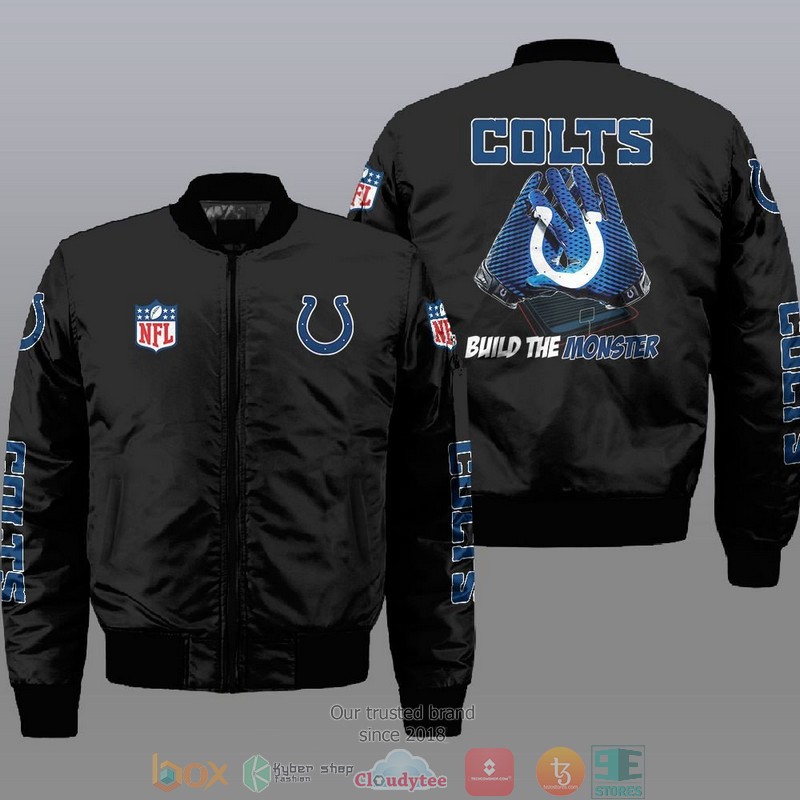 Nfl Indianapolis Colts Build The Monster Bomber Jacket Nfl Indianapolis Colts Build The Monster Bomber Jacket