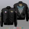 Nfl Jacksonville Jaguars Eagle Thin Line Flag Bomber Jacket