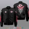 Nfl Kansas City Chiefs Eagle Thin Line Flag Bomber Jacket