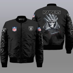 Nfl Las Vegas Raiders 3D Bomber Jacket