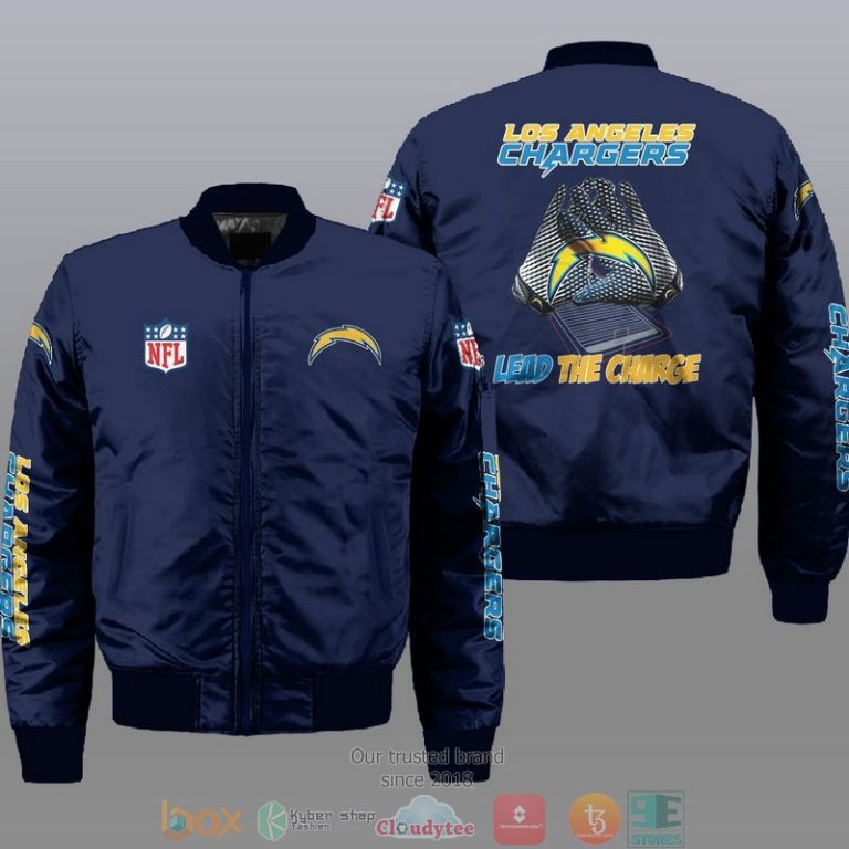 Nfl-Los-Angeles-Chargers-Led-The-Charge-Bomber-Jacket-1