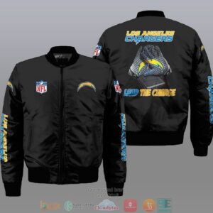 Nfl Los Angeles Chargers Led The Charge Bomber Jacket
