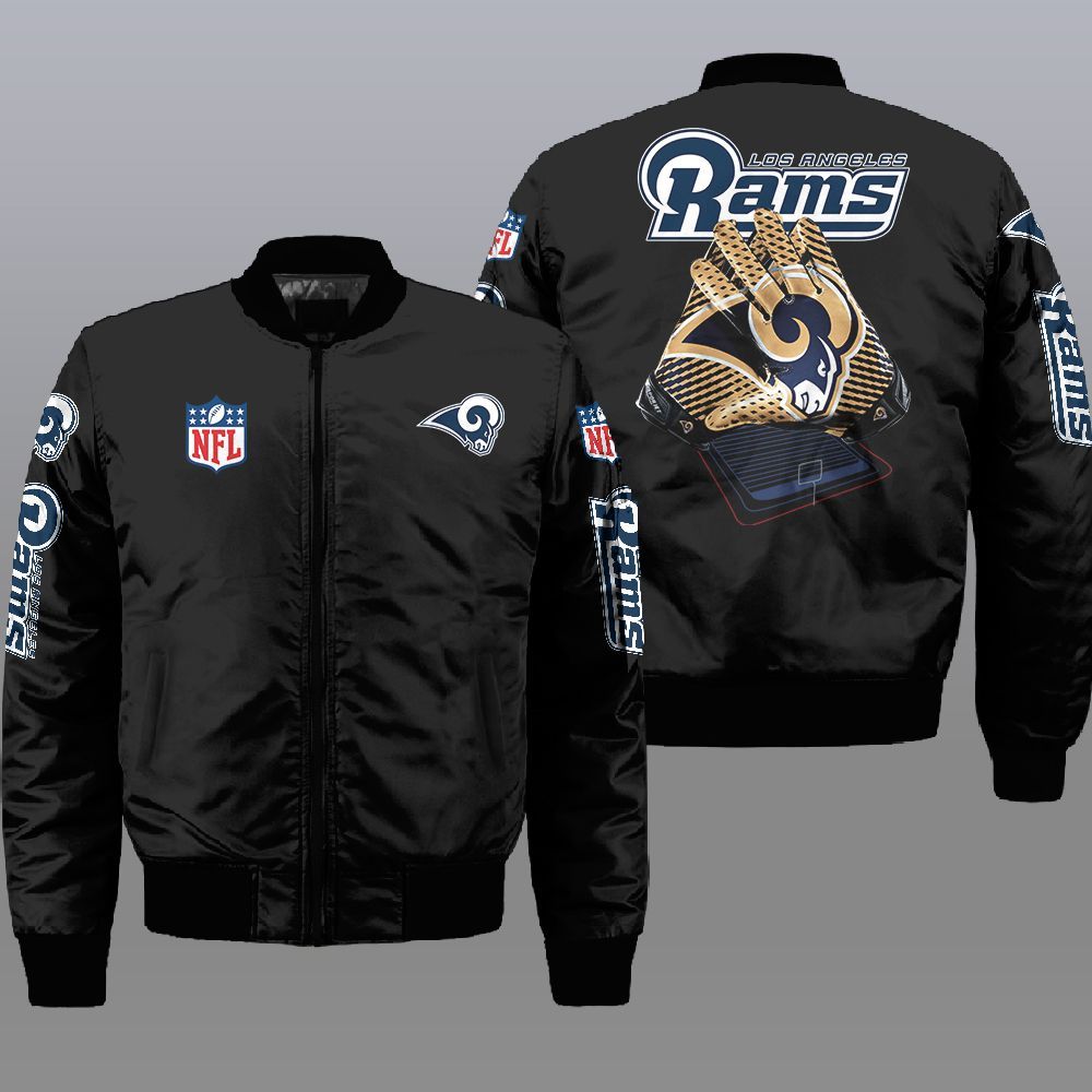 Nfl Los Angeles Rams 3D Bomber Jacket Nfl Los Angeles Rams 3D Bomber Jacket