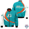 Nfl Miami Dolphins Curve Design Bomber Jacket