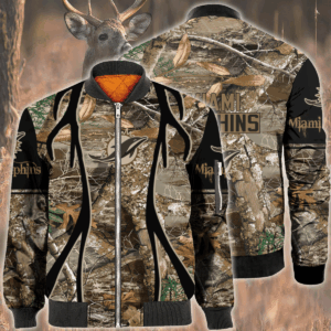 Nfl Miami Dolphins Hunting Bomber Jacket