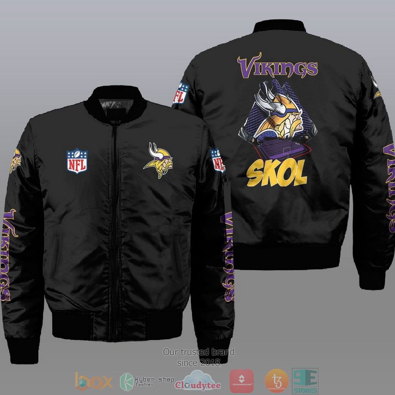 Nfl Minnesota Vikings Skol Bomber Jacket Nfl Minnesota Vikings Skol Bomber Jacket