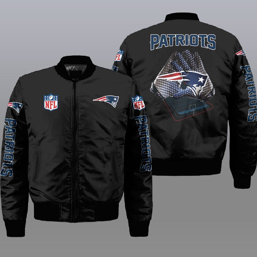 Nfl New England Patriots 3D Bomber Jacket Nfl New England Patriots 3D Bomber Jacket