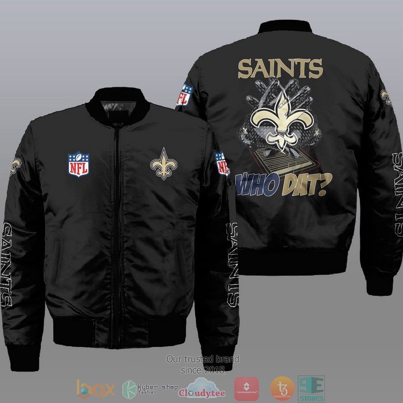 Nfl New Orleans Saint Who Dat Bomber Jacket Nfl New Orleans Saint Who Dat Bomber Jacket