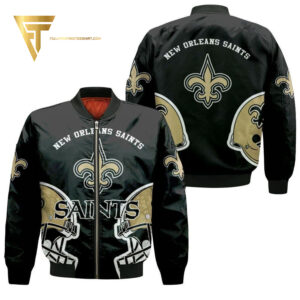 Nfl New Orleans Saints Full Printing Bomber Jacket