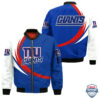 Nfl New York Giants Curve Design Bomber Jacket