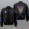 Nfl New York Giants Eagle Thin Line Flag Bomber Jacket