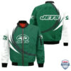 Nfl New York Jets Curve Design Bomber Jacket